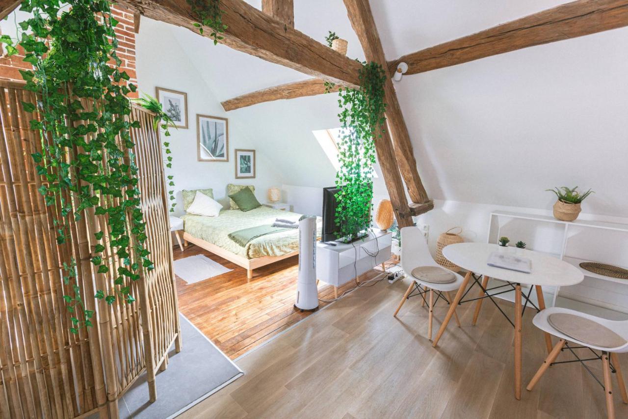 Ferienwohnung Au Zen Garden Auxerre Exterior foto